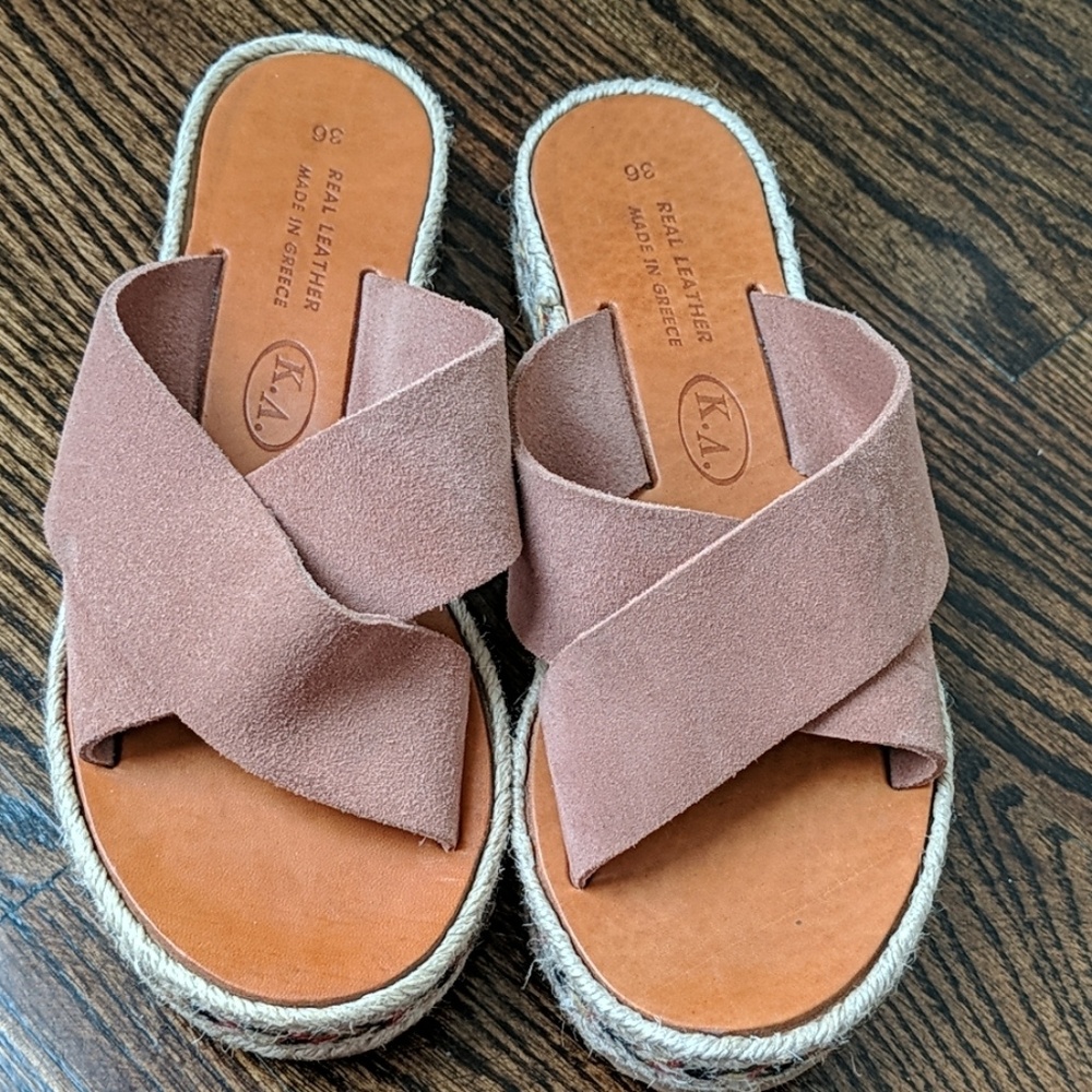 Platform Espadrille Sandals made in Greece Size 36